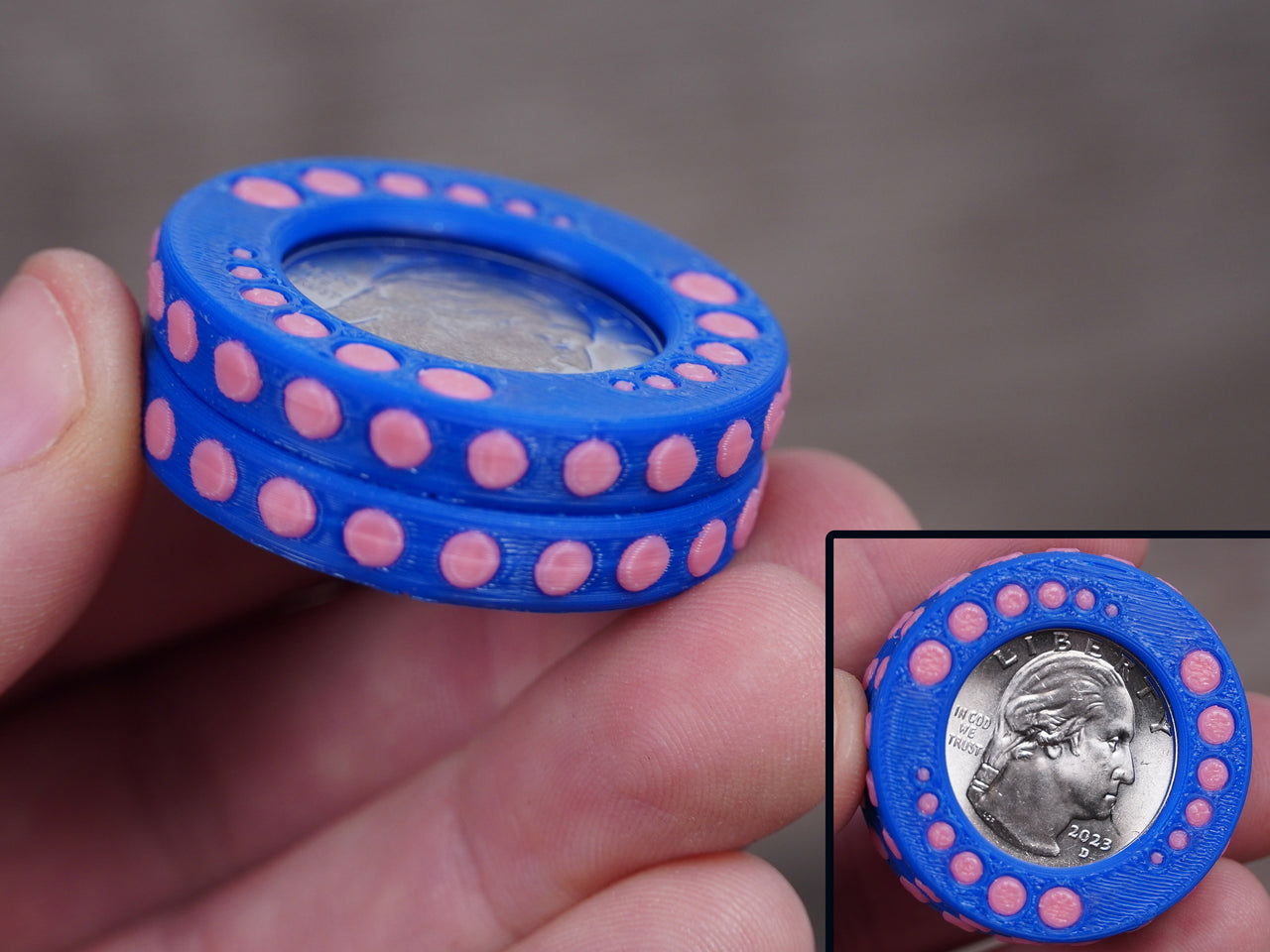 Magnetic Quarter Rotating Fidget - The Bubble Blast!