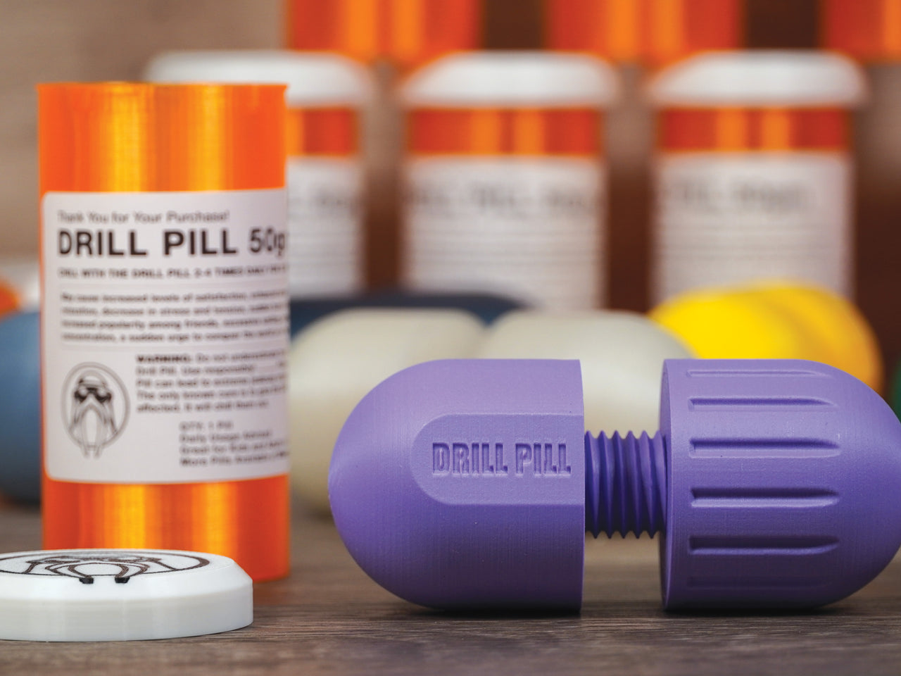 Drill Pill Stim Toy