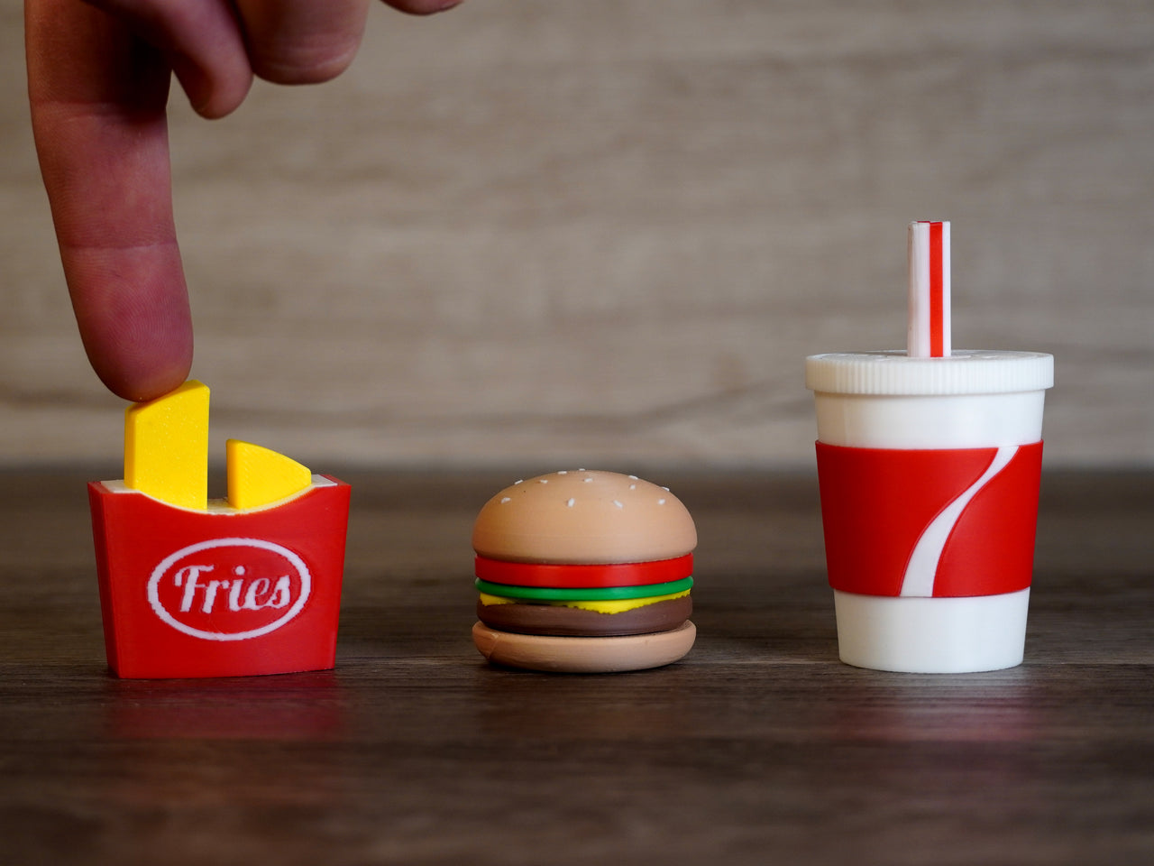 Full Meal Fidget Toys - Cheeseburger, Fries and a Drink!