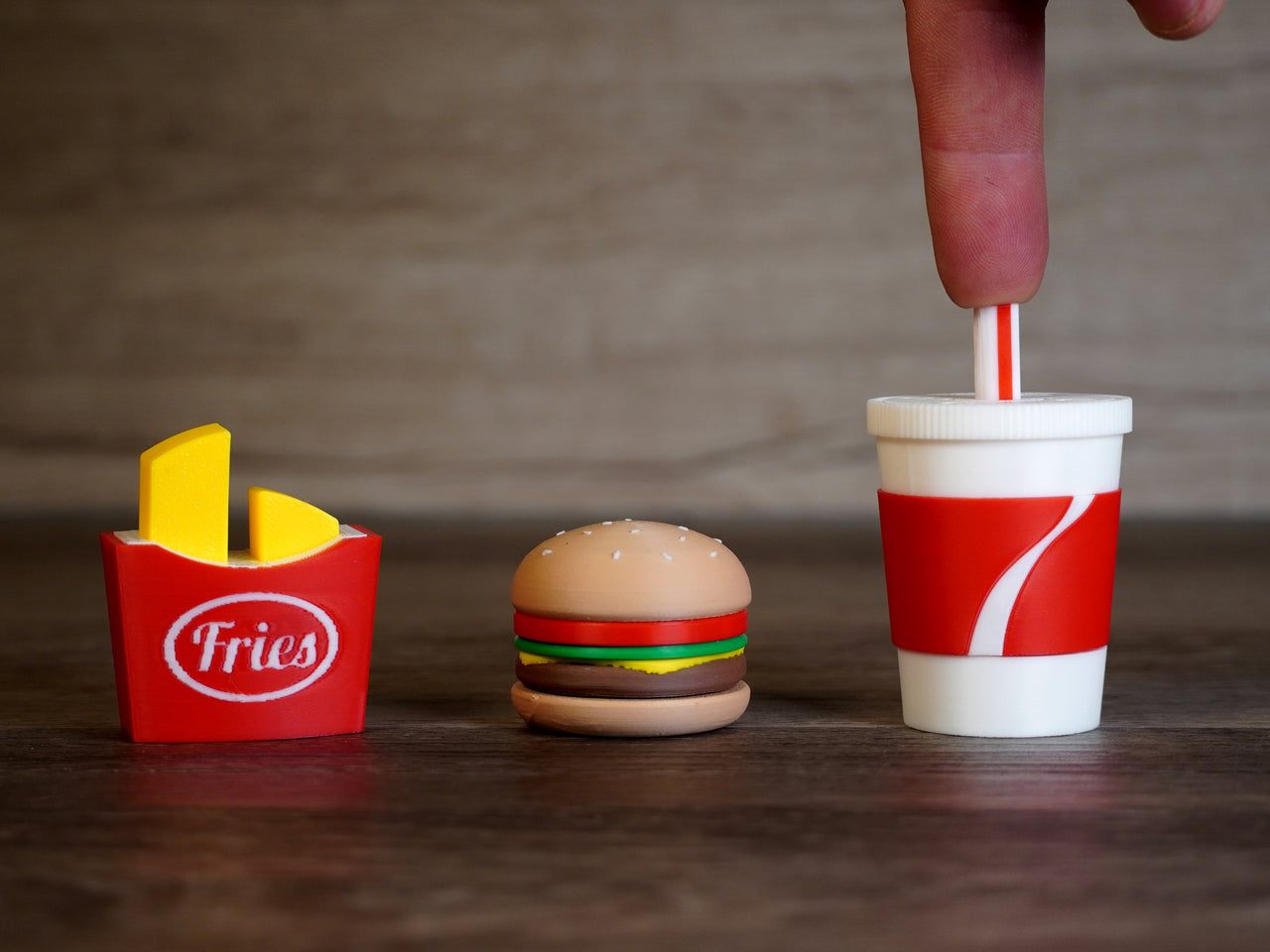 Full Meal Fidget Toys - Cheeseburger, Fries and a Drink!