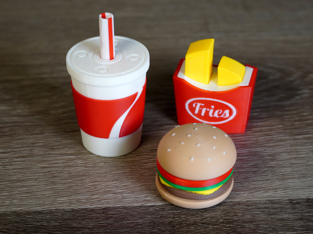 Full Meal Fidget Toys - Cheeseburger, Fries and a Drink!