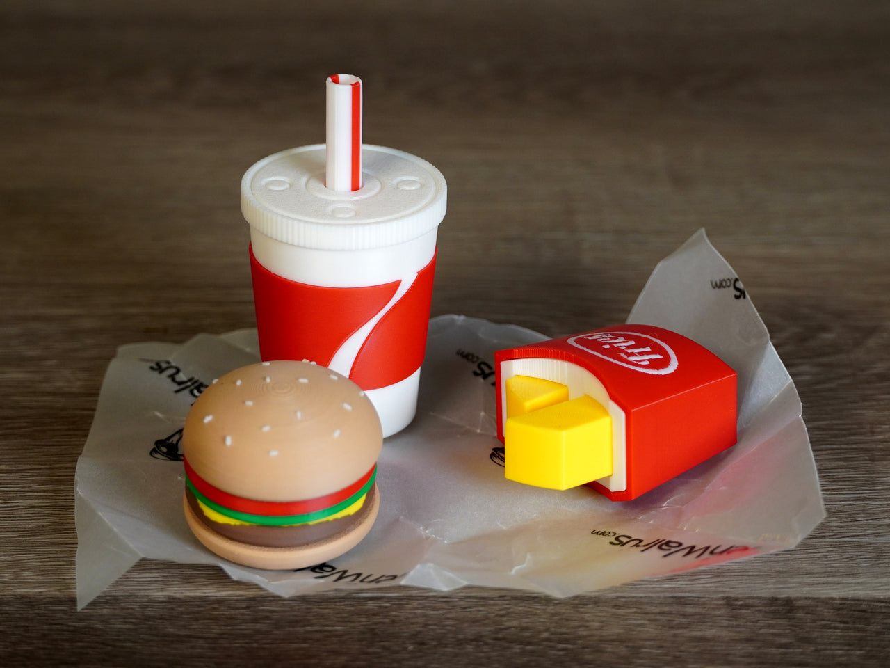 Full Meal Fidget Toys - Cheeseburger, Fries and a Drink!