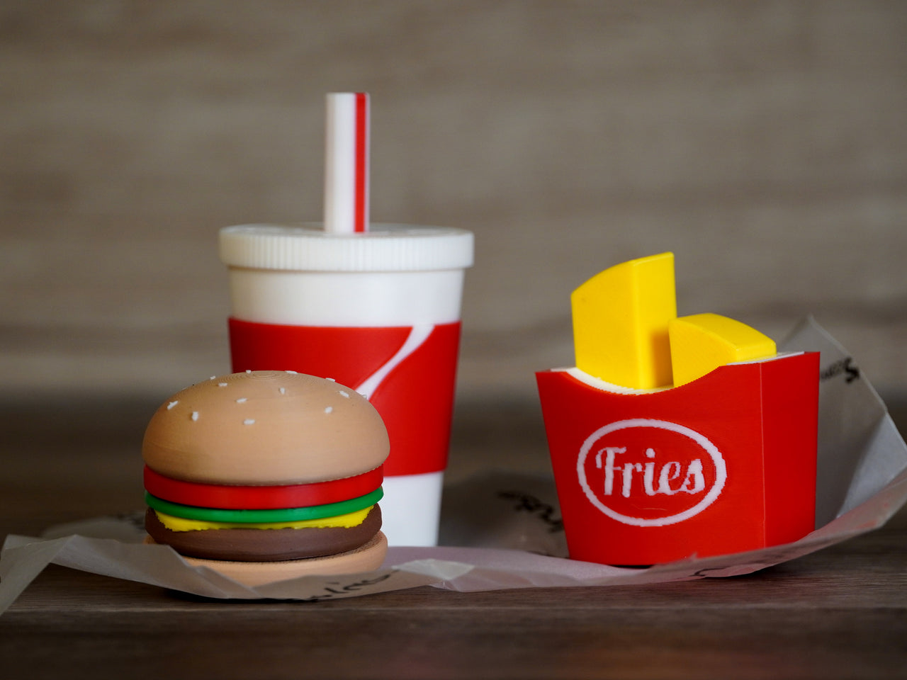 Full Meal Fidget Toys - Cheeseburger, Fries and a Drink!